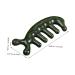 Jade Scalp Massager & Acupuncture Comb | Wood Gua Sha Tool for Head Massage | 3D Tablets 11.50x4.50cm Green - Shop Internationally - Buy Online on GoSupps.com