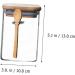 UPKOCH Airtight Glass Jars 1 PC square airtight jar glass storage jars dry food canisters Square Seal Pot household coffee can Food Storage Canisters - Buy Online on GoSupps.com