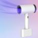 Cordless Hair Dryer Blower Portable Women Hair Dryers Lightweight Mini White Blows Dryer Intelligent Battery Rechargeable Hair Dryer for Home/Travel Hair Care Dryer