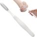 Foot Rasp Foot File Foot File Callus Remover Foot Scrubber - Shower Foot Scrubber Skin Removal Foot File Callus Remover Long Handled Toe Brush for Wet and Dry Feet White - Buy Online on GoSupps.com