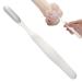 jlceh Foot Rasp Foot File Long Handled Toe Cleaning Brush Foot File - Shower Foot Scrubber Skin Removal Foot File Callus Remover Long Handled Toe Brush for Wet and Dry Feet White