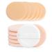 BEAKEY 12 Pcs Round Makeup Sponges with Air Cushion Powder Puff, Latex-free Blending Sponge and Makeup Puff for Liquid Foundation, Powder, Concealer A-Beige