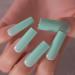 Mint Green Extra Long Square Press On Nails - Glossy Acrylic Nail Set for Women | 24 Pcs Perfect for Prom & Parties - Buy Online on GoSupps.com