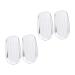 GLEAVI 2 Pairs Heel Pad Heel Pad Heel Cups Cushions Inserts Heel Cups Anti-wear Heel Cushions Inserts Heel Cushions Anti-wear Heel Pad Shoes Heel Pad Men and Women Gel Carpet Foot Transparent 12x6.5cm
