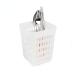 Cutlery Basket Dishwasher Basket Plastic Cutlery Sieve Cutlery Draining Storage Basket Chopsticks Storage Basket 8cm*13.5cm*10.7cm White