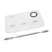 Palette Maquillage Acier Inoxydable avec Spatule Plateaux de M lange pour Fond de Teint et Ombres Paupi res Surface Portable pour Maquillage Professionnel