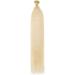 22" SEGO Pre Bonded Human Hair Extensions I Stick Tip 0.5g*100 Strands #60 Platinum Blonde 100% Real Remy Keratin Hair Extensions Straight (50g) - Buy Online on GoSupps.com