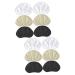 Healvian 6 Pairs Sneaker Heel Stickers Shoe Inserts Foot Care Insoles High Heel Inserts Self-Adhesive Heel Cushion Comfortable Heel Cushions Heel Protector Suede Sole Pad Soft
