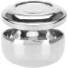 Brrnoo Stainless Steel Shaving Bowl - Universal Men's Shaving Mug Container with Lid for Beard Soap - International Shipping Available - Buy Online on GoSupps.com