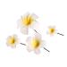 Women Hawaiian Plumeria Hair Clip Wedding Bridal Jewelry Hair Clip Barrette Hair Accessories 4 Pieces