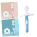 Sewoart bristle toothbrush children toothbrush made of silicone tankbrush oral baby toothbrush children's toothbrush training brush milk teeth toddler toothbrush set 1 piece (1 Pack) blue