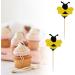 36 Pcs Bee Glitter Cake Decorations Bumble Bee Cupcake Toppers Glitter Cake Decorations Gold Glitter Bee Cupcake Topper for Cupcake Decorations Supplies - Buy Online on GoSupps.com