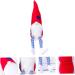 Cabilock 1pc Independence Day Doll Decor Desk Topper Shamrock Bracelet Desktop Faceless Doll Props Household Red 29x22x9cm - Buy Online on GoSupps.com