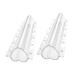 Happyyami 2pcs Vegetable Shaping Cake Star Gardening Fruit Molds Vegetable Molds Star Shape Set 20x4cm Heart Shape