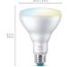 WiZ Connected Tunable White 60W BR30 Smart WiFi Light Bulb Dimmable 2700K - 6500K Smart Control with WiZ App Compatible with Alexa Google Assistant and Siri Shortcuts No Hub Required 1 Bulb BR30 Tunable White 1 Count (Pack of 1) - Buy Online on GoSupps.com