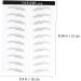 Ipetboom 2 Pairs Black Stickers Brow Tatoo Eyebrow Makeup Tools Eyebrow Stickers 6d Patch Artificial - Buy Online on GoSupps.com