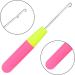 Latch Hook Crochet Needle + 30 Dreadlocks Hair Rings Set for Braiding - Silver & Gold Metal Hair Decoration Accessories - 32PCS - Buy Online on GoSupps.com