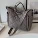Arvalolet Women's Quilted Winter Shopper Bag - Light Padded Large Capacity Fluffy Hobo Handbag in Gray - Buy Online on GoSupps.com