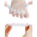 Toe Separators & Straighteners for Relaxing Toes - Relief from Bunions, Plantar Fasciitis & More - Spa & Pedicure for Men & Women (4 Pairs) - Buy Online on GoSupps.com