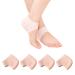 Andiker Soft Silicone Heel Protectors 2Pairs (4Pcs) Breathable Gel Heel Pads Stretchable Blister Prevention to Reduce Discomfort& Soreness Instantly Relieve Pain and Pressure (Skin Color)