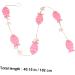 Yardenfun 1 Pc Decor Wedding Ornament Mini Beach Ornament Door Fish Hanging Ornament Pendant Curtain Wooden Pink 102X4.2CM - Buy Online on GoSupps.com