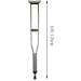 Crutches for Adults Underarm Handicapped Crutches/Canes for Persons with A Disability Freely Retractable Aluminum Walker Adjustable Range 105-155 Cm Great for Travel or Work Independence Enda -1 - Buy Online on GoSupps.com