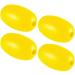 Lewtemi 4 Pieces Rope Floats Marine, 4.72'' x 2.75'', Deep Water Fishing Marker Buoys for Boats Swimming Kayak Crabbing Trail Dock Pool Yellow 4