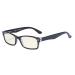 Eyekeper computer reading glasses with spring hinges in UV protection anti-blue rays glare protection and scratch-resistant glasses (yellow tinted glasses black socket) BB40 lens-black 0.75 dioptries