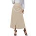 Women Maxirock Flowers R schen Kurzer Rock Elastic Hohe Taille Kordelzug elastic waist beach skirt long printed rock elastic waistband a line mini skirt beige l