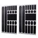 Daiky 2pcs Carbon Fibre/Black/Transparent Chainstay & Frame Protector Set for Bicycle Bike Cycle MTB BMX