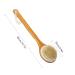 Minalo Natural Boar Bristle Bath Body Brush with Long Handle for Cellulite Exfoliation & Detox - Buy Online on GoSupps.com