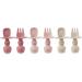 Shop Pandaear 6 Pack Silicone Baby Cutlery Set - Learning Spoon & Fork for Kids 3 Months & Up - Safe Dining Essentials - Buy Online on GoSupps.com