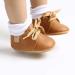 Infant Baby Oxford Shoes | Anti-Slip Trainer for Boys & Girls | Soft Sole Walking Sneakers (6-12 Months) - Brown - Buy Online on GoSupps.com