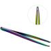 1PC Rainbow Color Slant Tweezer Professional Stainless Steel Slant Tip Tweezer Best Precision Eyebrow Tweezer Hair Removal Tweezer Cosmetic Beauty Tool For Men & Women - Buy Online on GoSupps.com