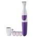 2 in 1 Waterproof Women Hair Trimmer Electronic Washable Hair Trimmer Clipper for Bikini Line Wet and Dry Use Purple