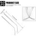 LNQ LUNIQI Metal Glass Replacement Arms - Universal Hanger for Thin Sunglasses & Glasses Frames (Clear/Transparent) - Buy Online on GoSupps.com