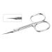 Nail Scissors Cuticle Scissors 1 Piece Stainless Steel Nail Scissors Fingernail Scissors with Curved Tip Curved Nail Scissors Suitable for Nails L 9.6 cm