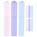 Healeved 9pcs Silicone Lip Brushes Portable Round Head Lip Brushes Applicator Reusable Makeup Brushes Beauty Tool for Lipstick Lip Gloss Balm Mask Pink Purple Blue