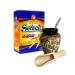 Selecta Yerba Mate Tea Set | Natural Strong Energy Drink | Mate Tea Complete Set | Begginer's Kit | Yerba Mate SELECTA ENERGY Booster + GUARANA 500g|Ceramic Bird Cup Gourd 300ml | Stainless Bombilla