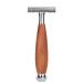 Dekaim Wooden Handle Razor Men's Classic Double Blade Safety Razor Manual Wooden Handle Razor