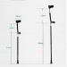 Double-Adjustable Folding Crutches Forearm Elbow Underarm with Open Cuff Walking Stick Lightweight Aluminum Crutch Holder Walking Aid Crutch Height Adjustable Forearm Support (2 Pieces) Journey - Buy Online on GoSupps.com