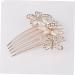 FRCOLOR Hairpins Hair Accessories Crystal Hair Charms Hair Accessory for Women Hair Jewels for Women Hair Gems for Women Wedding Hair Ornaments Hair Clip Over Flower Pearl Comb Bride - Buy Online on GoSupps.com