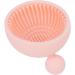 HUSHUI Portable Makeup Brush Cleaning Bowl Mat Home Flexible Silicone Cosmetic Brush Cleaner Scrubber - Buy Online on GoSupps.com