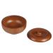 Doitool 1stk bowl for razor cup men shaving soap men suits shave shaving foam shell bubble suit men shaving brush man shaving brush man facial soap with lid wooden brown 9.7x9.7 cm