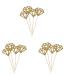 ibasenice 300 Pcs Wedding Decorations for Ceremony Wedding D cor Wedding Topper Gold Diamond Topper Birthday Diamond Dessert Topper Wedding Ceremony Decorations Gold Decor Cake Paper Cup Goldenx3pcs mediumx3pcs