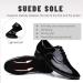 SWDZM Men Latin Dance Shoes - Black Leather Lace-up Salsa Tango Ballroom - Professional Performance Practice Shoes - 2.5cm Heel - Buy Online on GoSupps.com