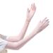 Antcher UV sun protection gloves sun protection long driving gloves touchscreen gloves cooling army pulps for golf cycling fishing hiking running rose