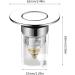 Metal Bouncing Core Filter Cover With Basket Shower Floor Drain Bathroom Trap Hair Stopper Basin Faucets Accessory Bathroom Sink Drain - Buy Online on GoSupps.com