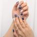 Bohend Blue Pearl Square Press-On Nails - 24 pcs Heart Shiny Fake Nails for Women & Girls - International Shipping Available - Buy Online on GoSupps.com