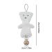 Dyeulget Baby Pacifier Clip - Plush Bear Pacifier Holder & Biting Toy Clip | Travel-Friendly Baby Accessories - Buy Online on GoSupps.com